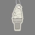 Paper Air Freshener Tag - Soft Serve Ice Cream Cone